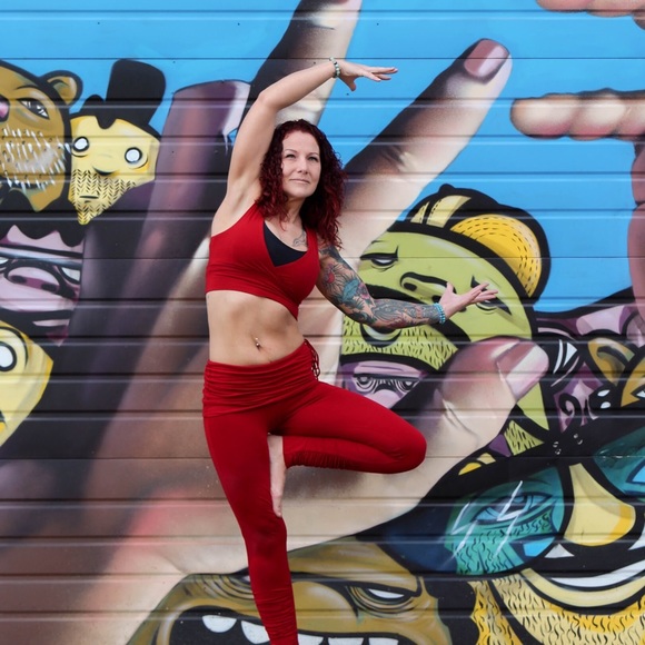 The Om Collection Yoga Top and Skirt Leggings - Picture 2 of 5